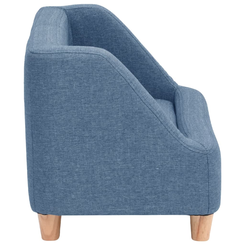 Hundesofa Blau 60x37x39 cm Leinen