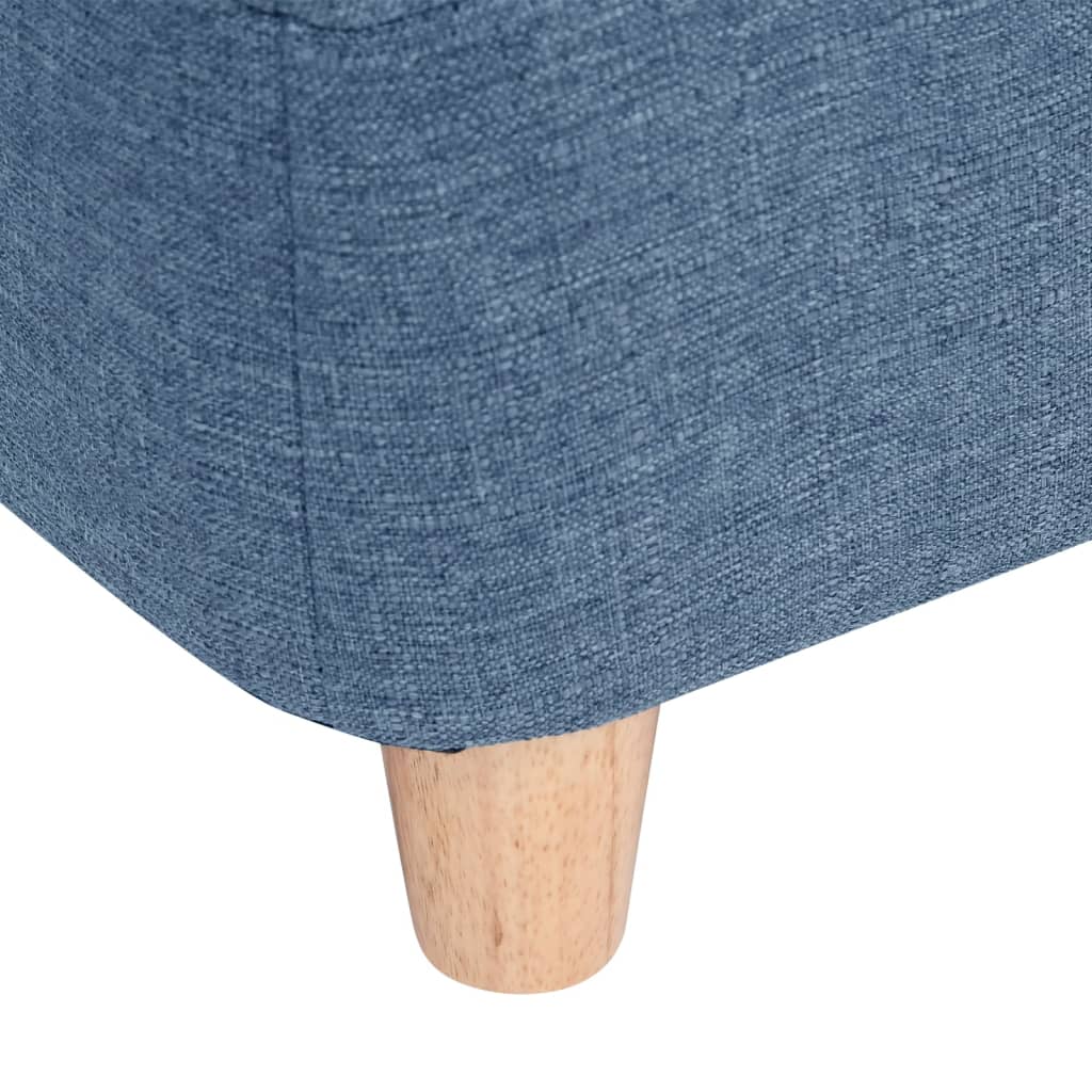 Hundesofa Blau 60x37x39 cm Leinen
