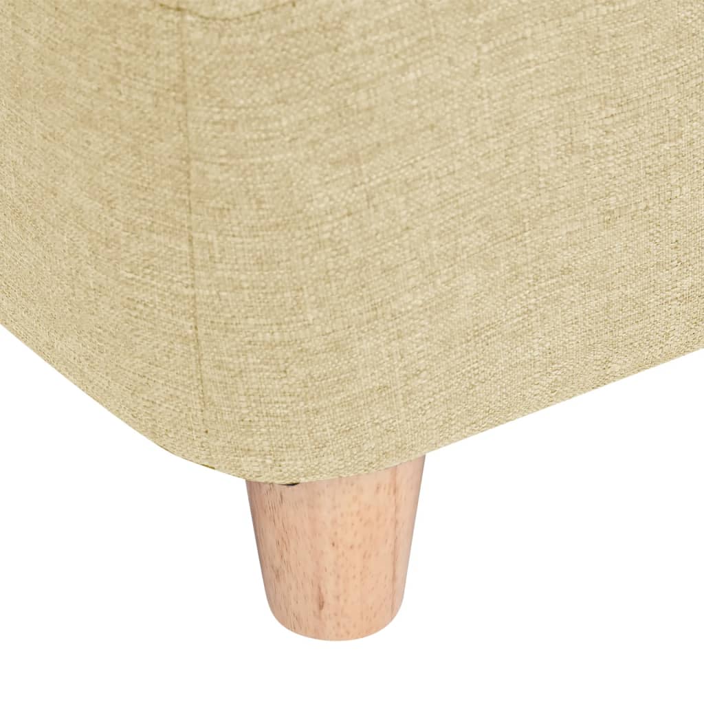 Hundesofa Creme 60x37x39 cm Leinen