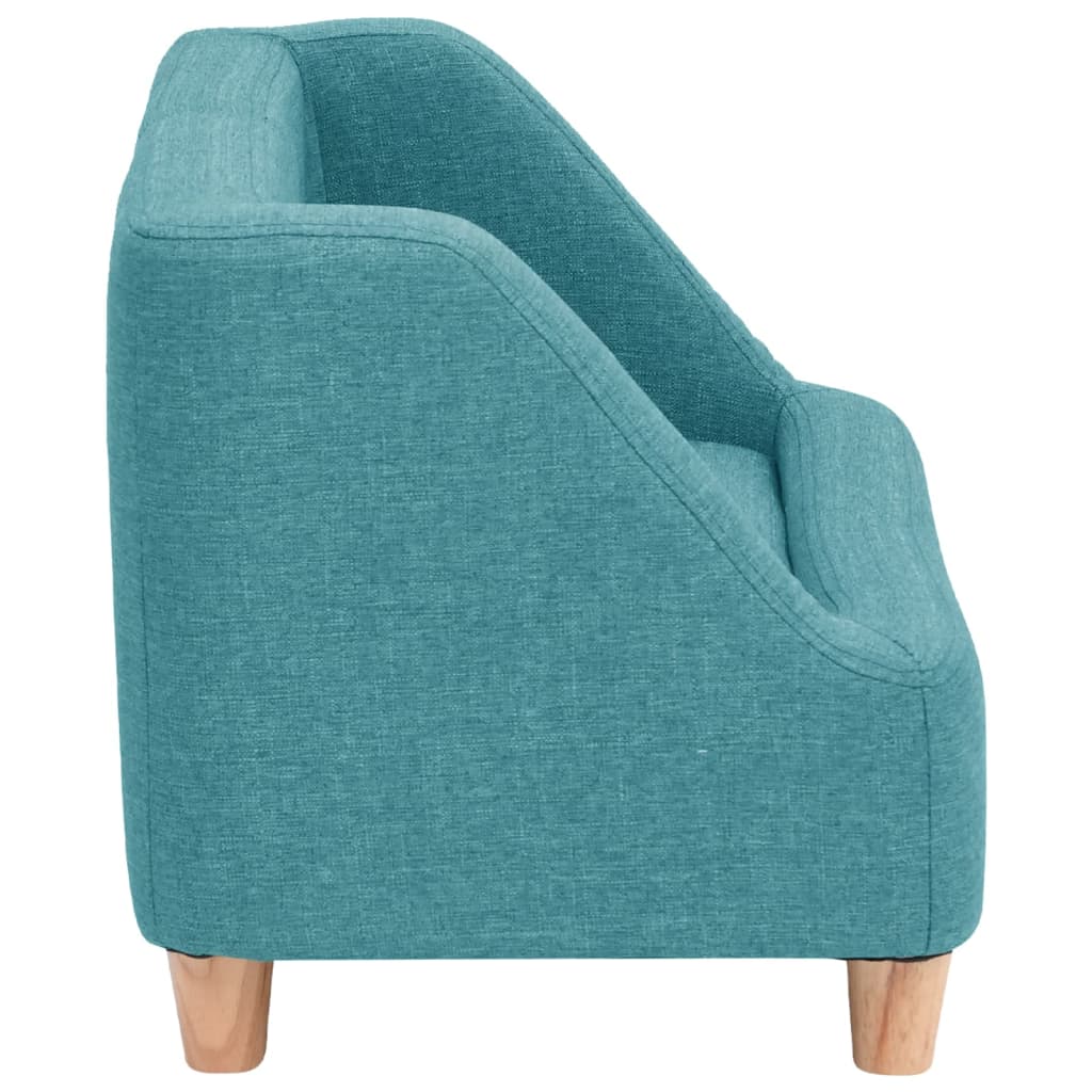 Hundesofa Türkis 60x37x39 cm Leinen