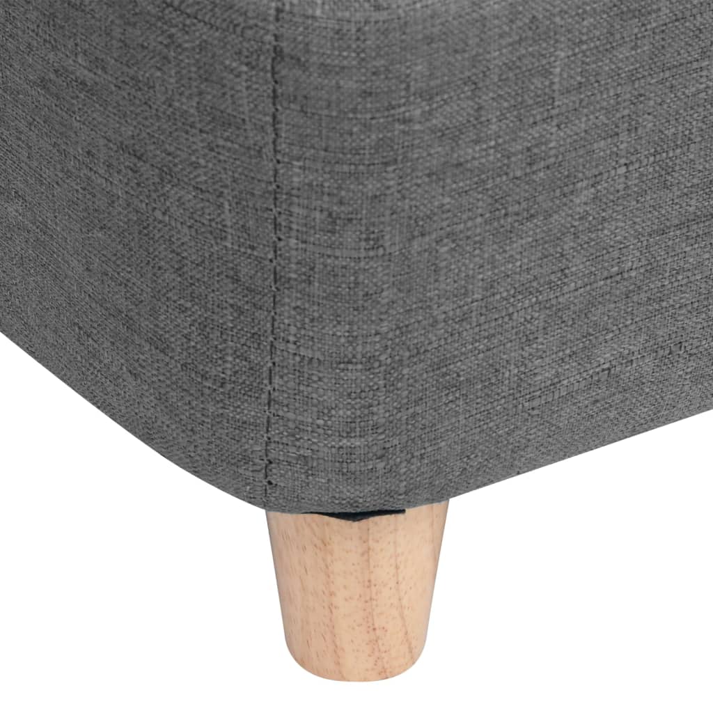Hundesofa Grau 85x50x39 cm Leinen