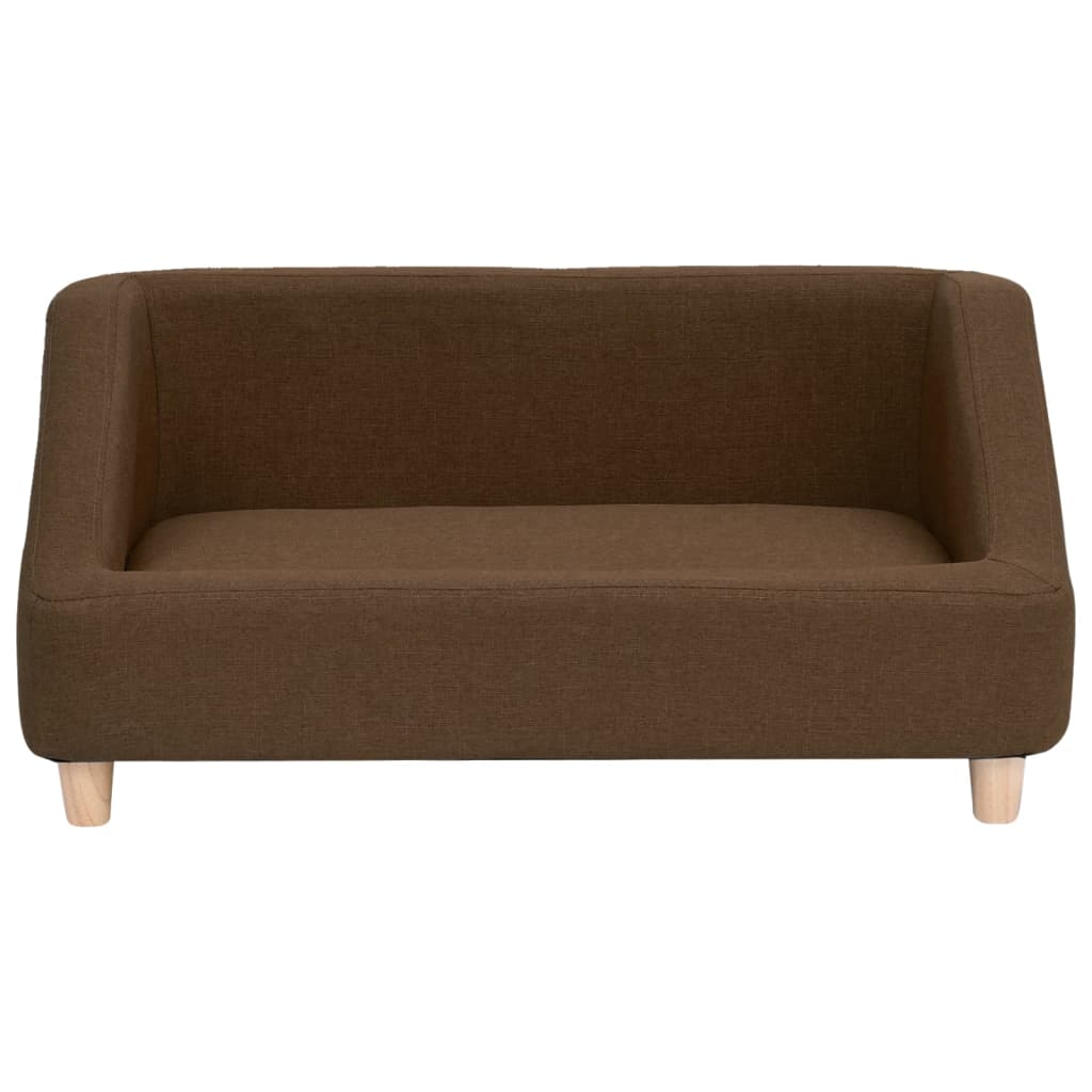 Hundesofa Braun 85x50x39 cm Leinen