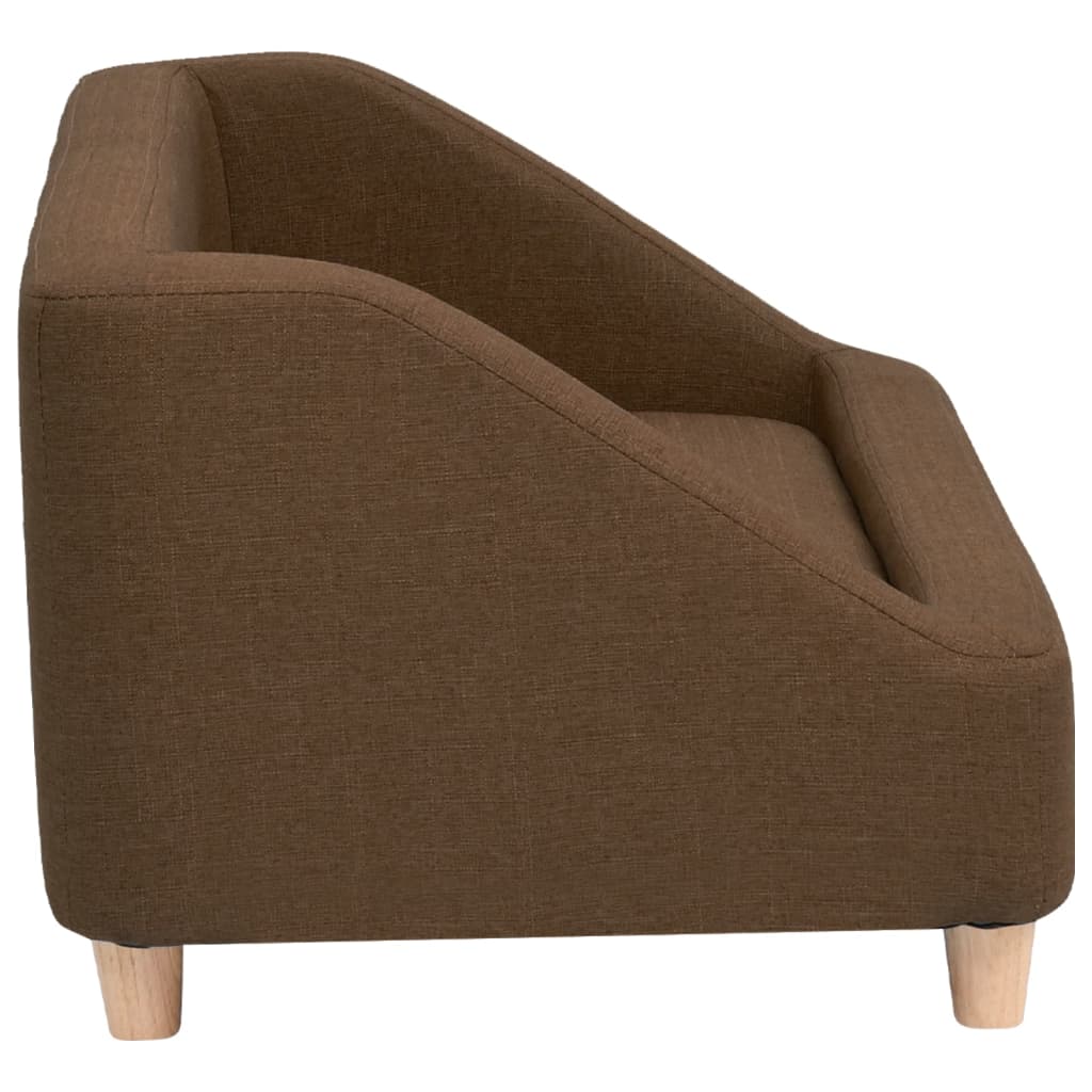 Hundesofa Braun 85x50x39 cm Leinen