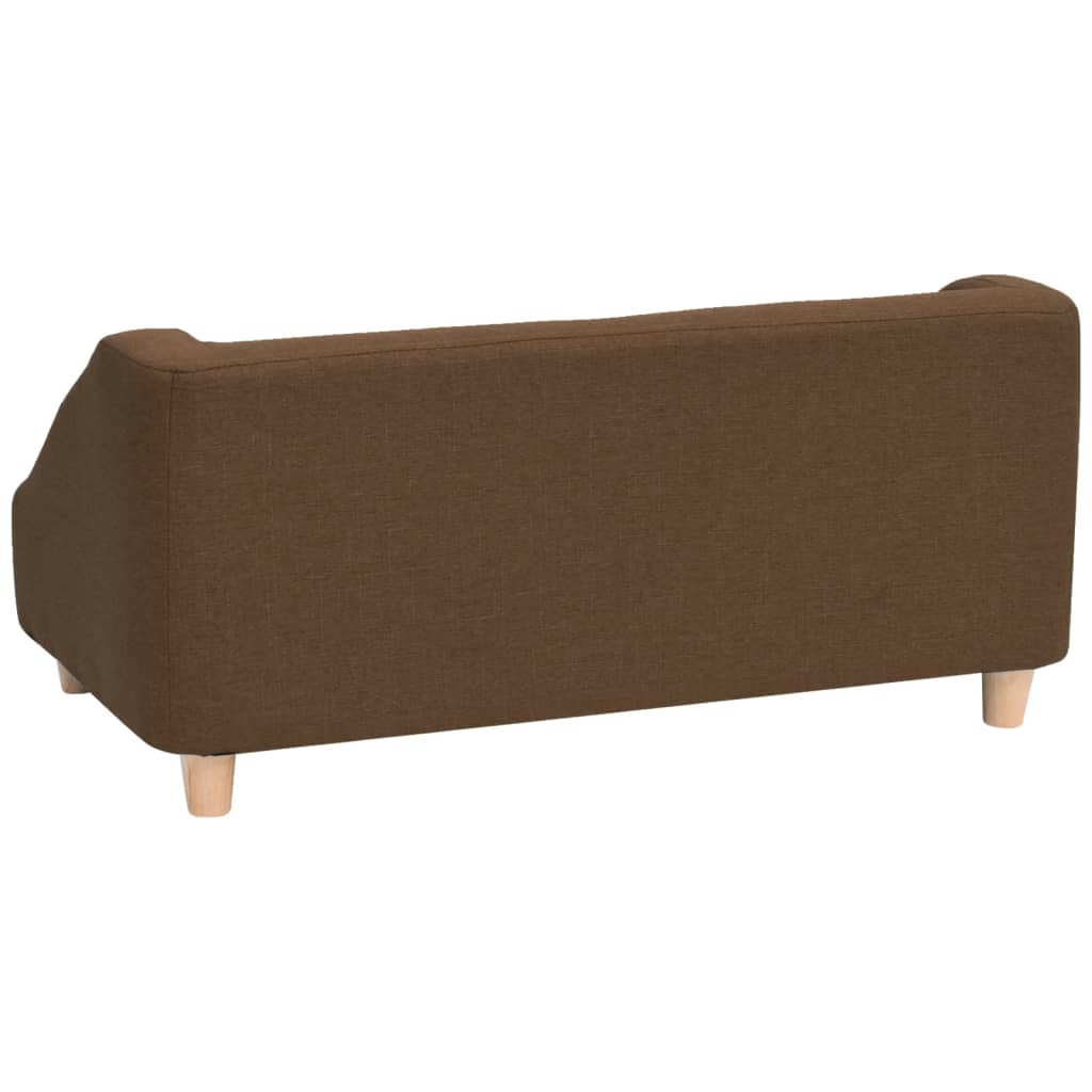 Hundesofa Braun 85x50x39 cm Leinen
