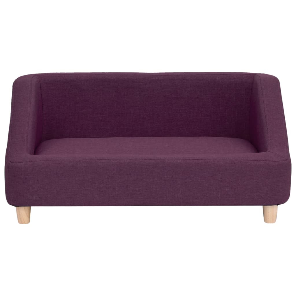 Hundesofa Burgunderrot 85x50x39 cm Leinen