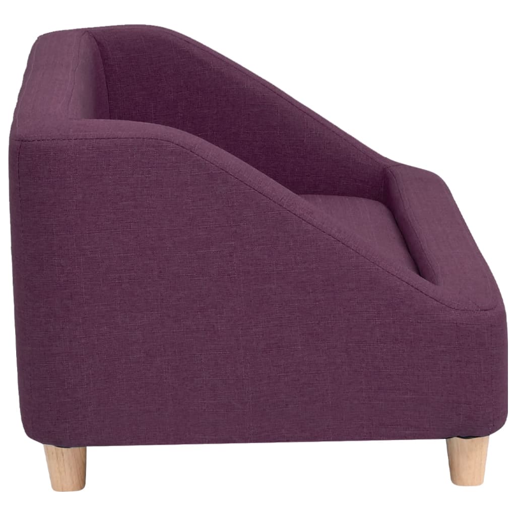 Hundesofa Burgunderrot 85x50x39 cm Leinen