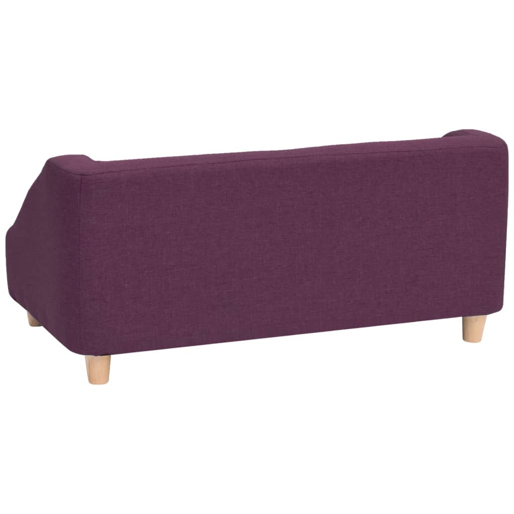 Hundesofa Burgunderrot 85x50x39 cm Leinen