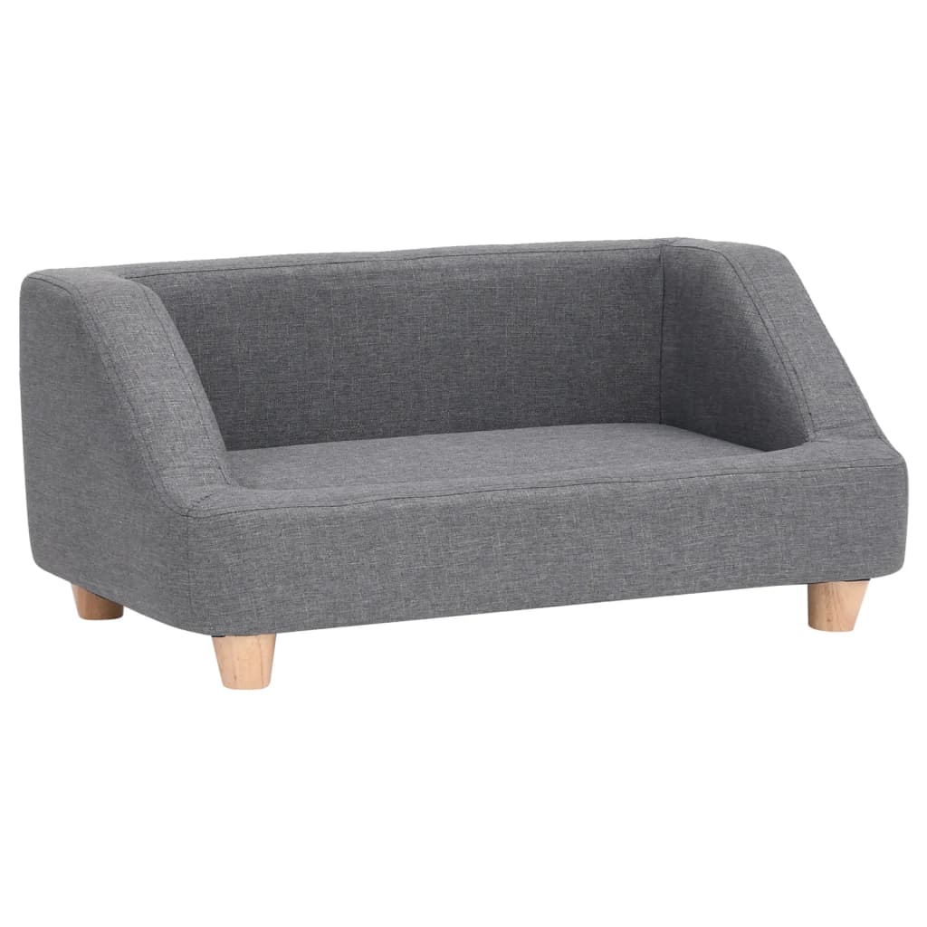 Hundesofa Grau 95x63x39 cm Leinen