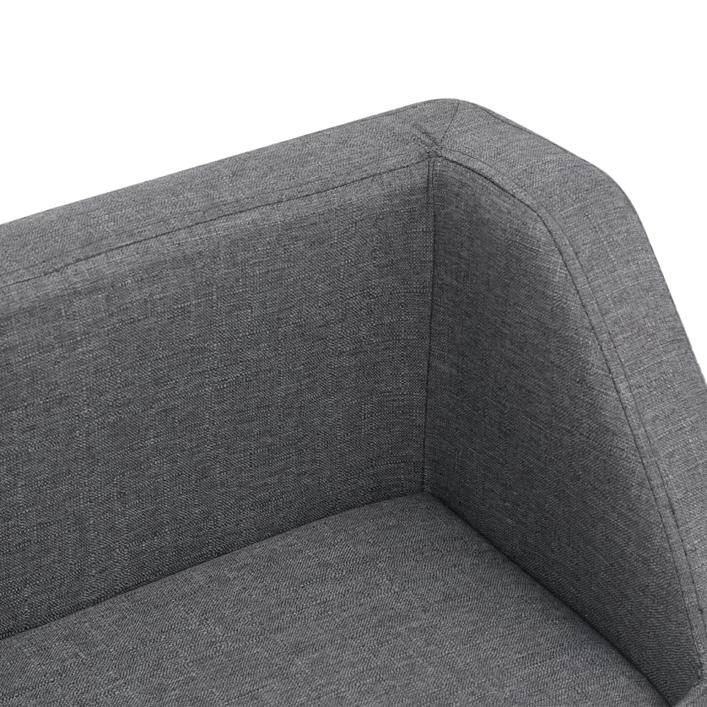 Hundesofa Grau 95x63x39 cm Leinen