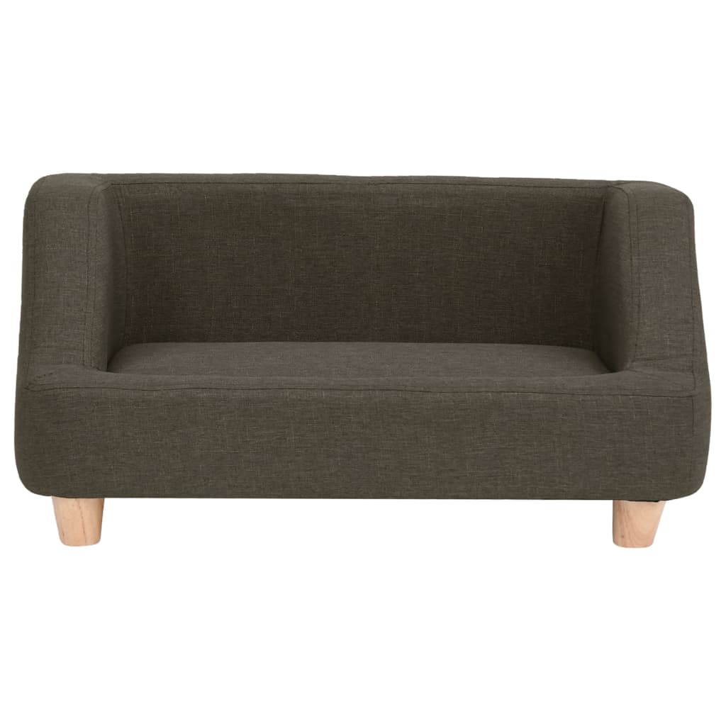 Hundesofa Dunkelgrau 95x63x39 cm Leinen