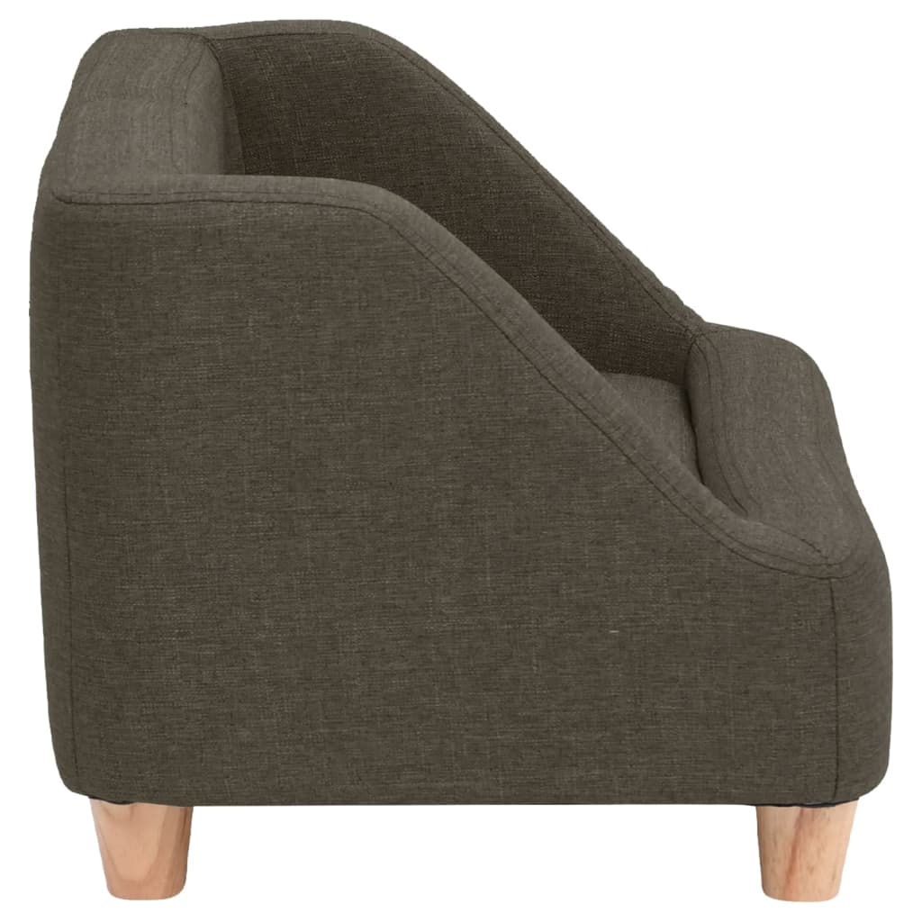 Hundesofa Dunkelgrau 95x63x39 cm Leinen