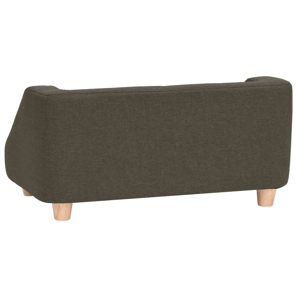 Hundesofa Dunkelgrau 95x63x39 cm Leinen