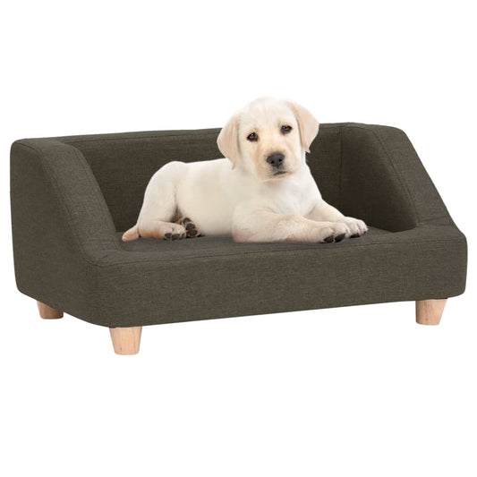 Hundesofa Dunkelgrau 95x63x39 cm Leinen