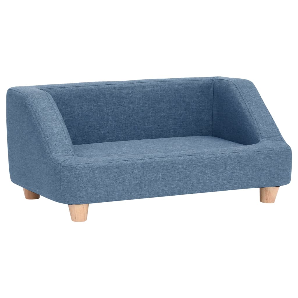 Hundesofa Blau 95x63x39 cm Leinen
