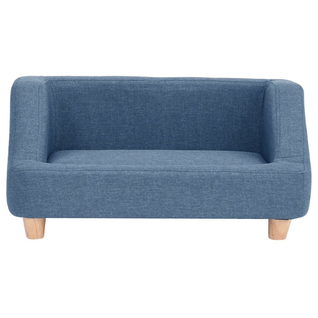 Hundesofa Blau 95x63x39 cm Leinen