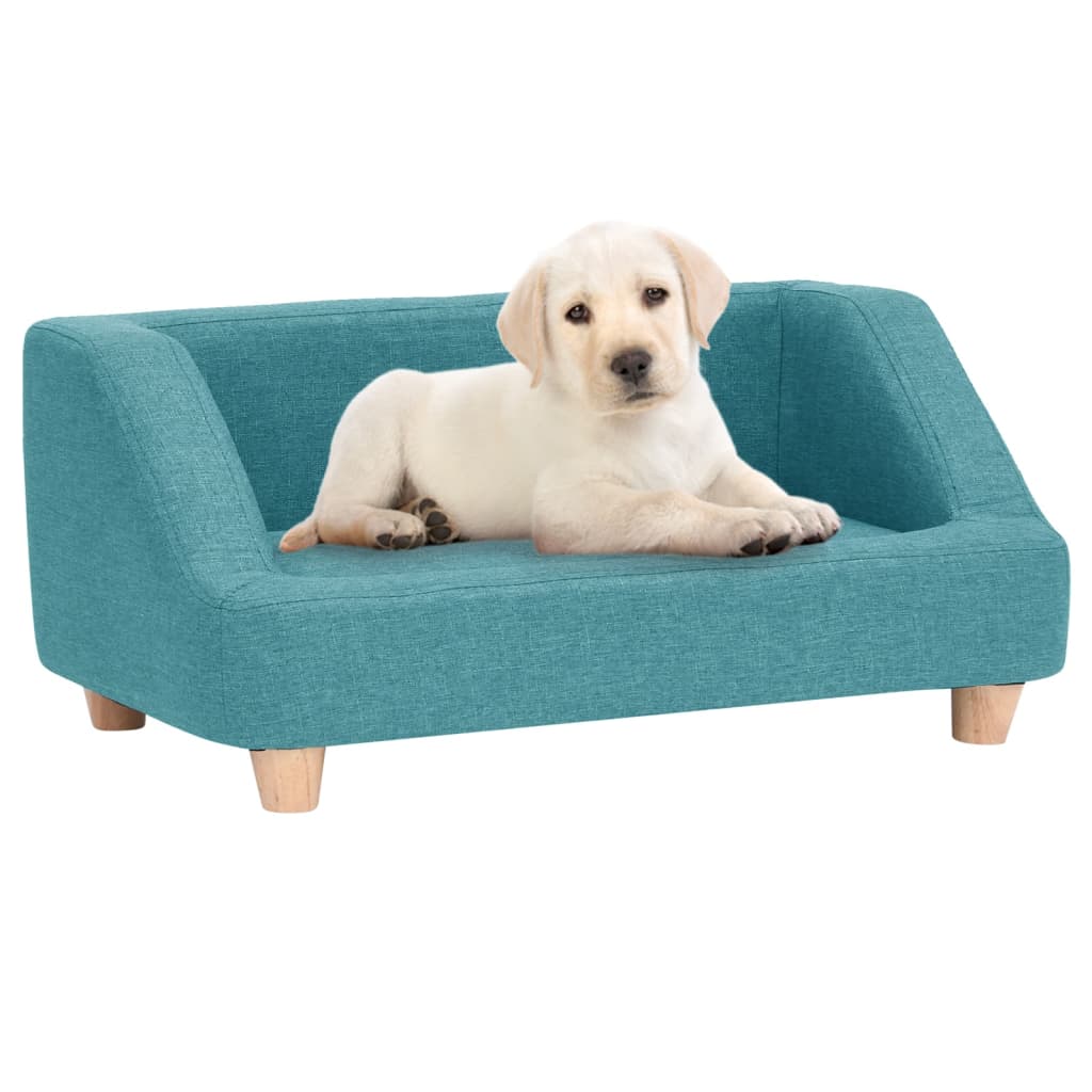 Hundesofa Türkis 95x63x39 cm Leinen