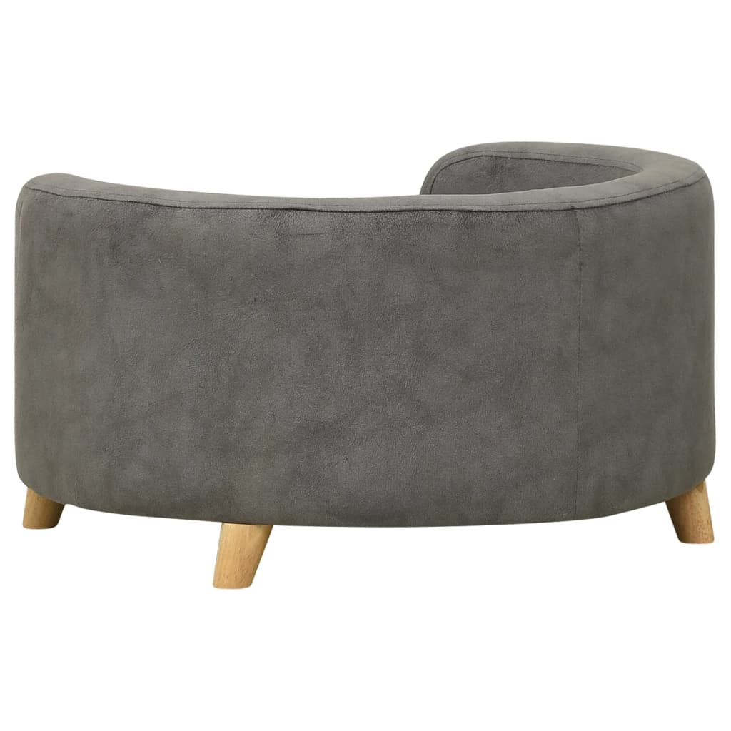 Hundesofa Grau 69x69x36 cm Plüsch