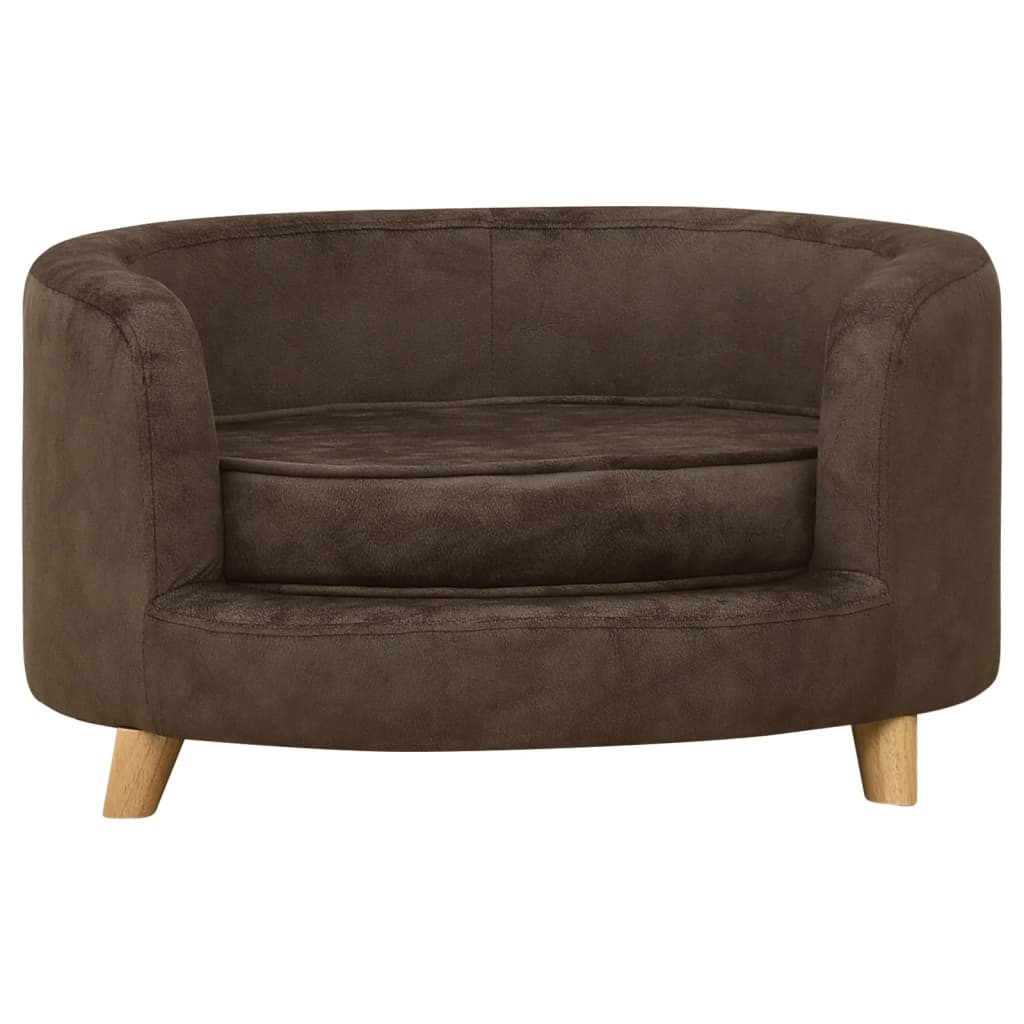 Hundesofa Braun 69x69x36 cm Plüsch