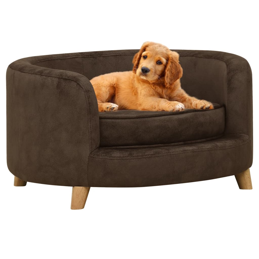 Hundesofa Braun 69x69x36 cm Plüsch