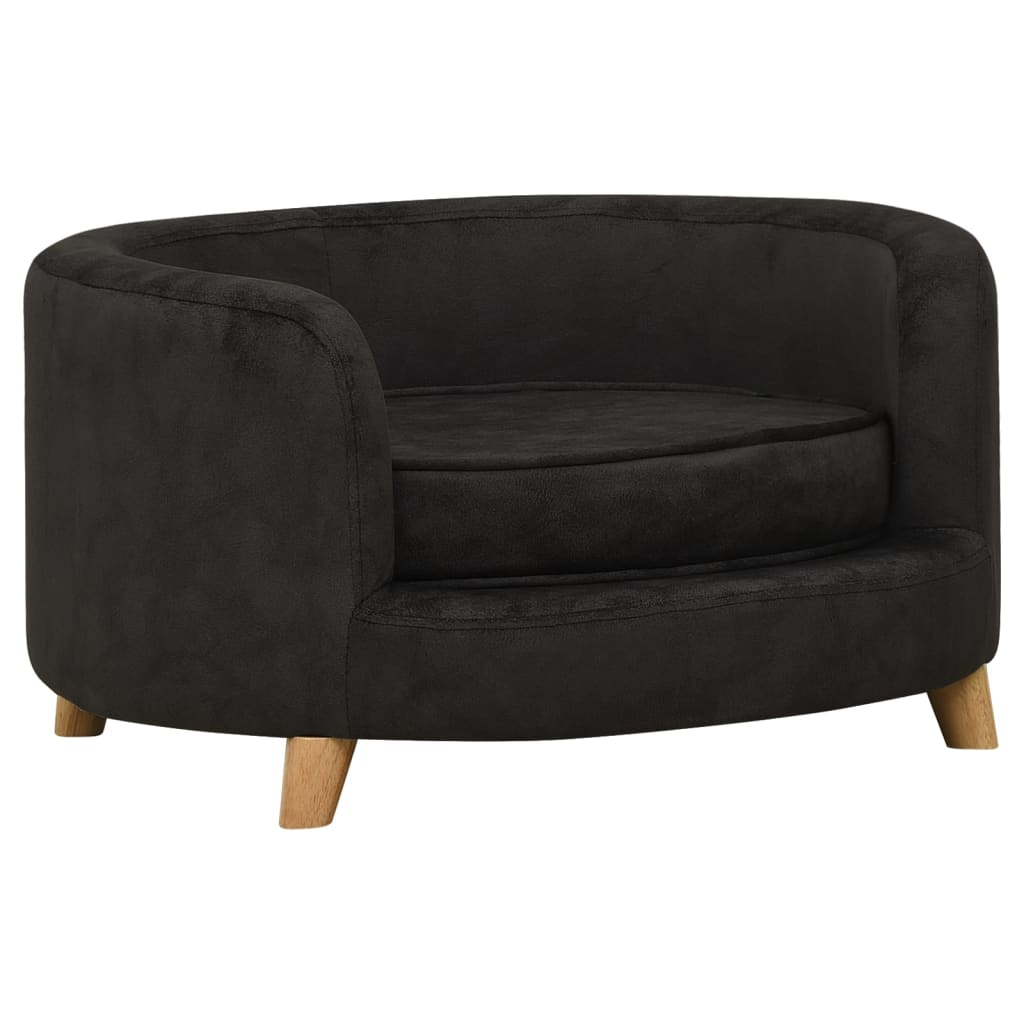 Hundesofa Schwarz 69x69x36 cm Plüsch