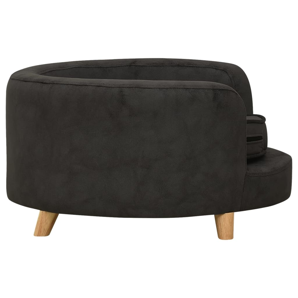 Hundesofa Schwarz 69x69x36 cm Plüsch