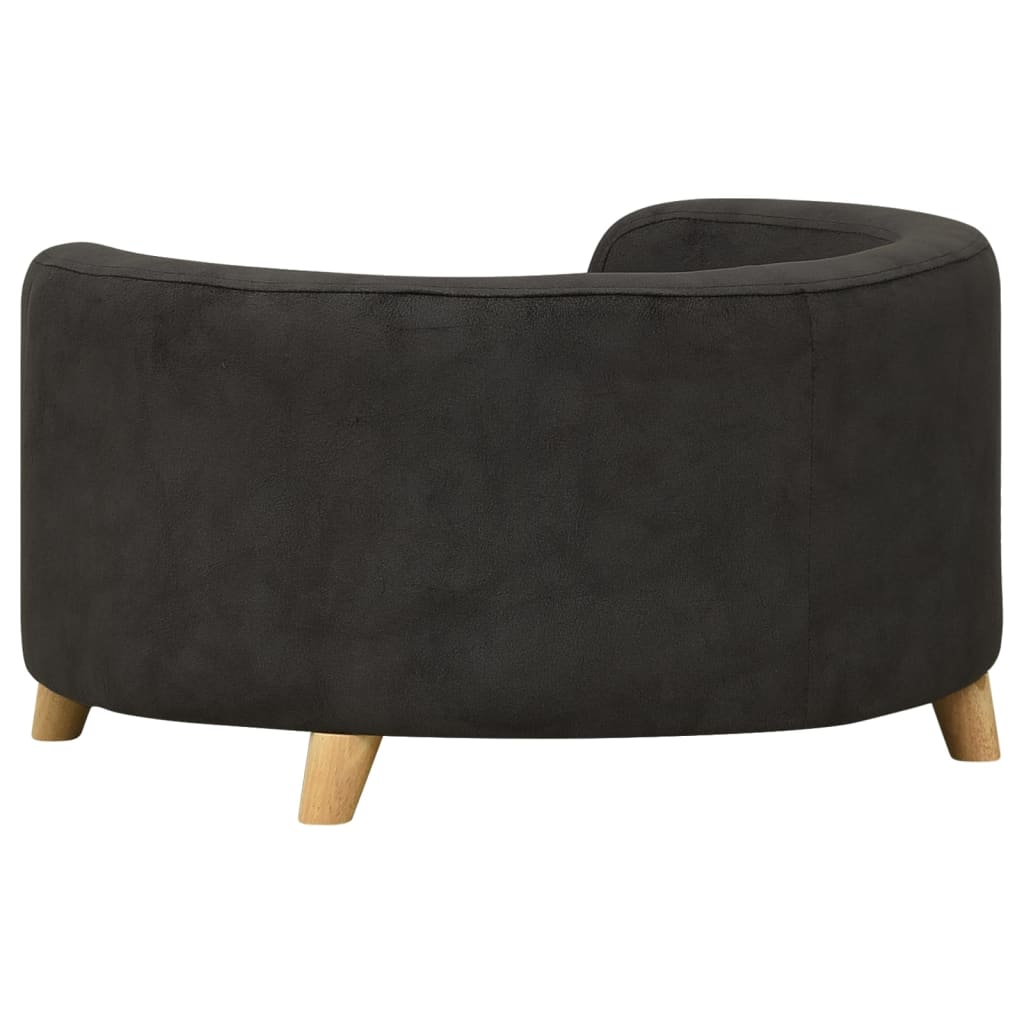 Hundesofa Schwarz 69x69x36 cm Plüsch