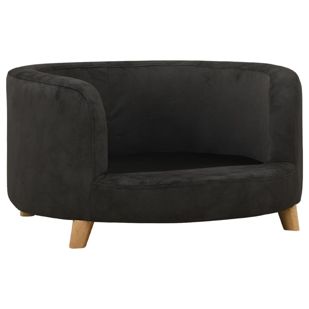 Hundesofa Schwarz 69x69x36 cm Plüsch