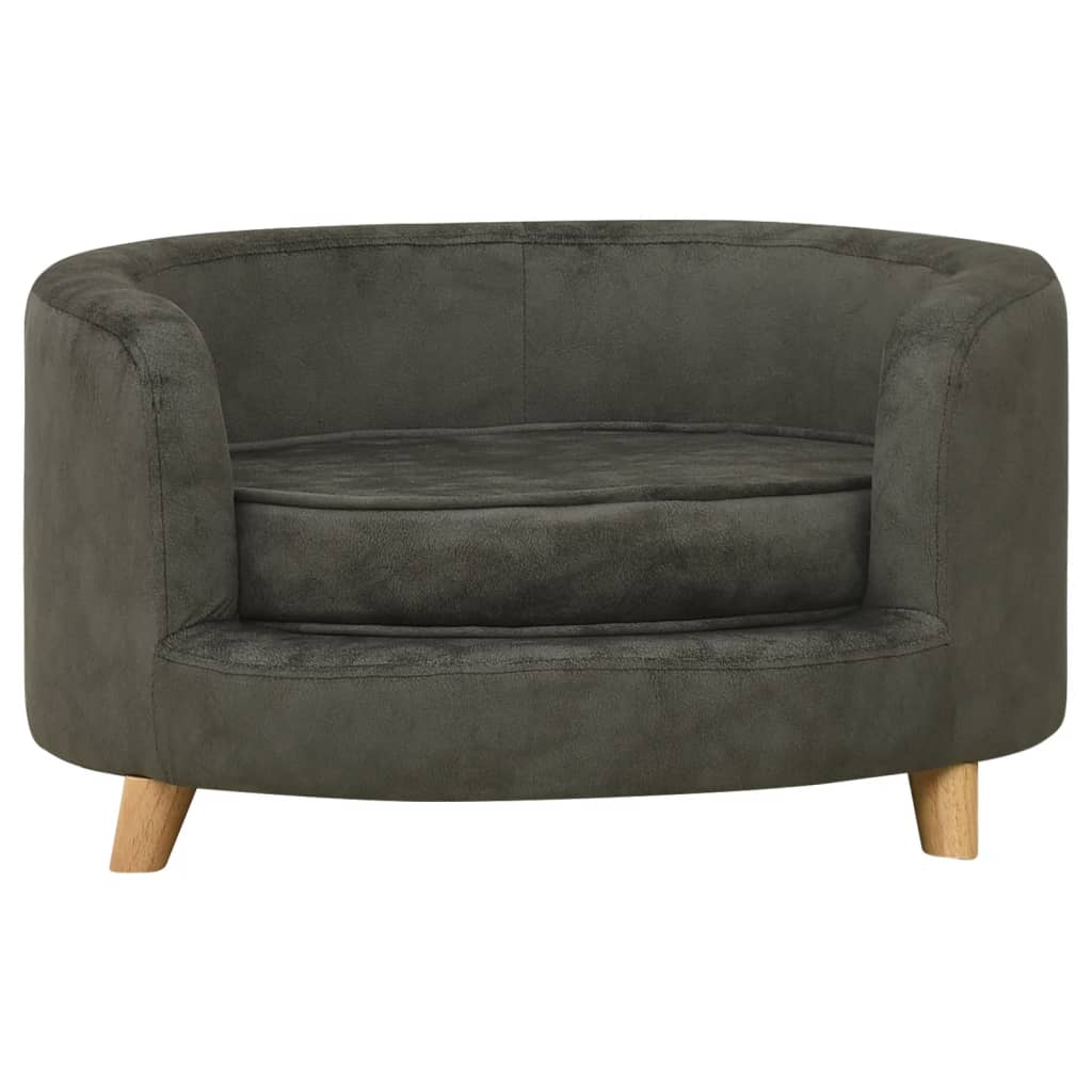 Hundesofa Dunkelgrau 69x69x36 cm Plüsch