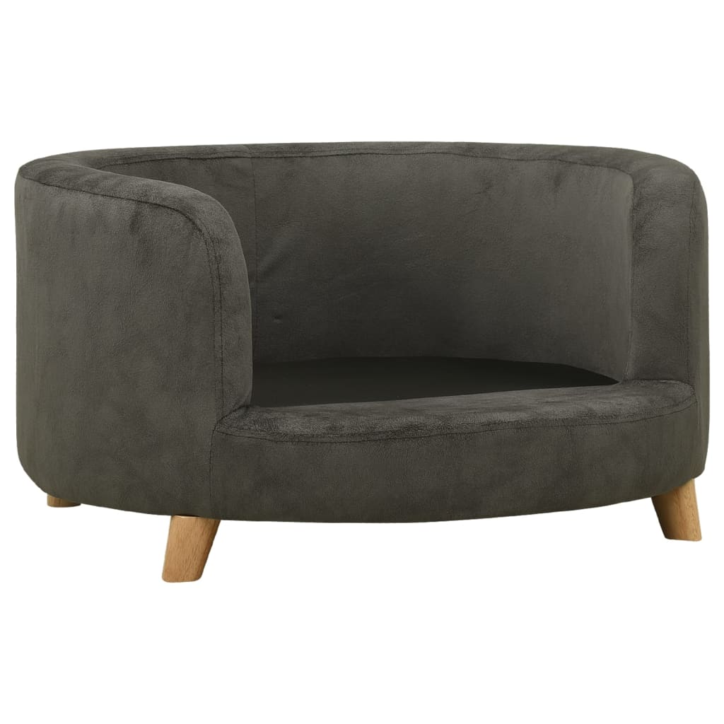 Hundesofa Dunkelgrau 69x69x36 cm Plüsch