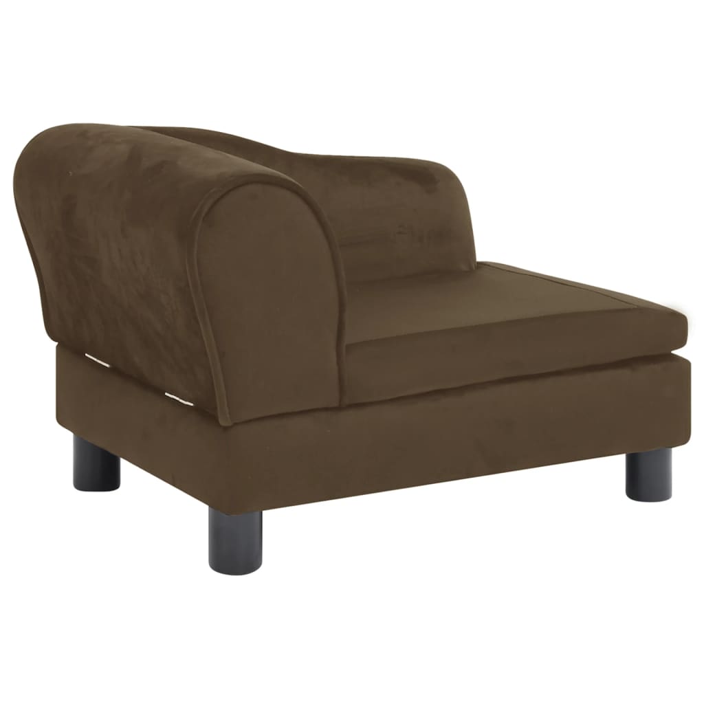Hundesofa Braun 57x34x36 cm Plüsch