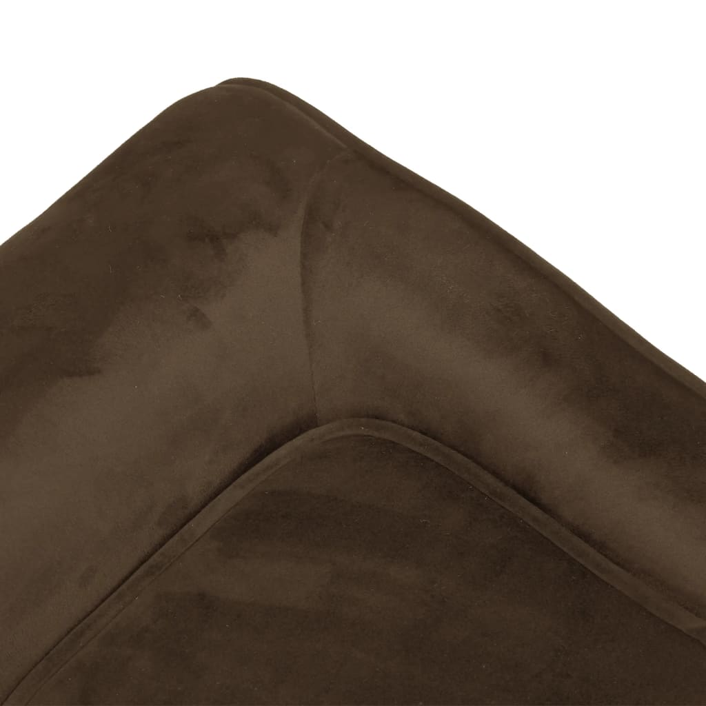 Hundesofa Braun 57x34x36 cm Plüsch