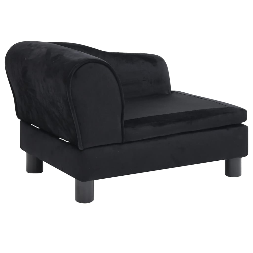 Hundesofa Schwarz 57x34x36 cm Plüsch