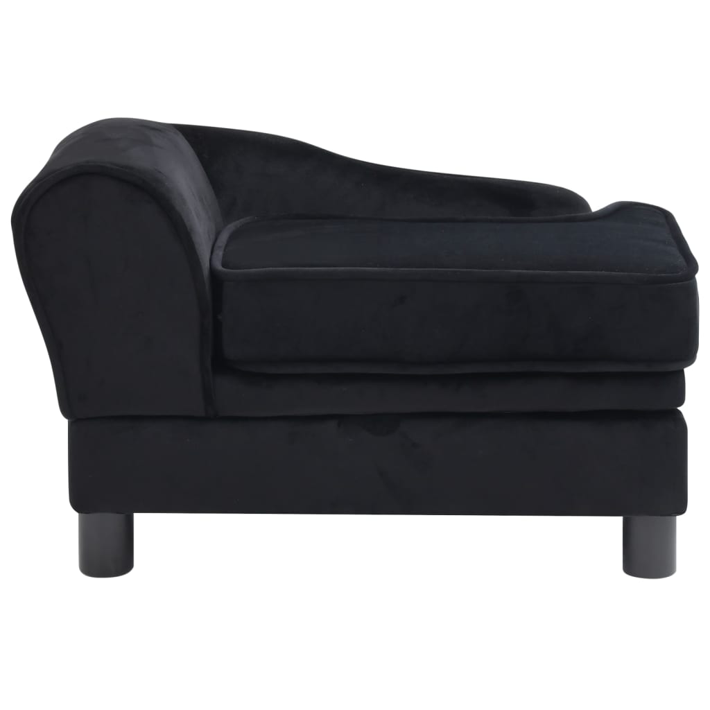 Hundesofa Schwarz 57x34x36 cm Plüsch
