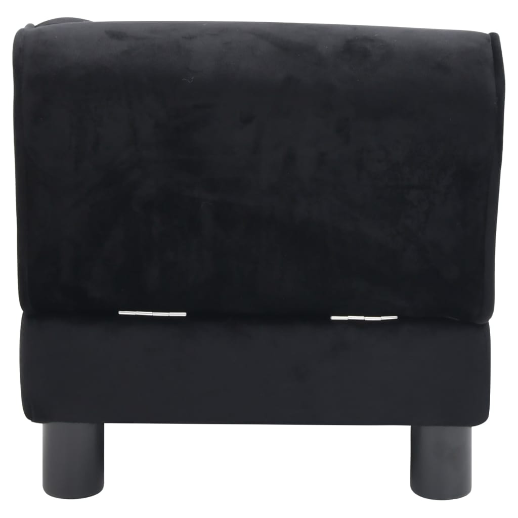 Hundesofa Schwarz 57x34x36 cm Plüsch