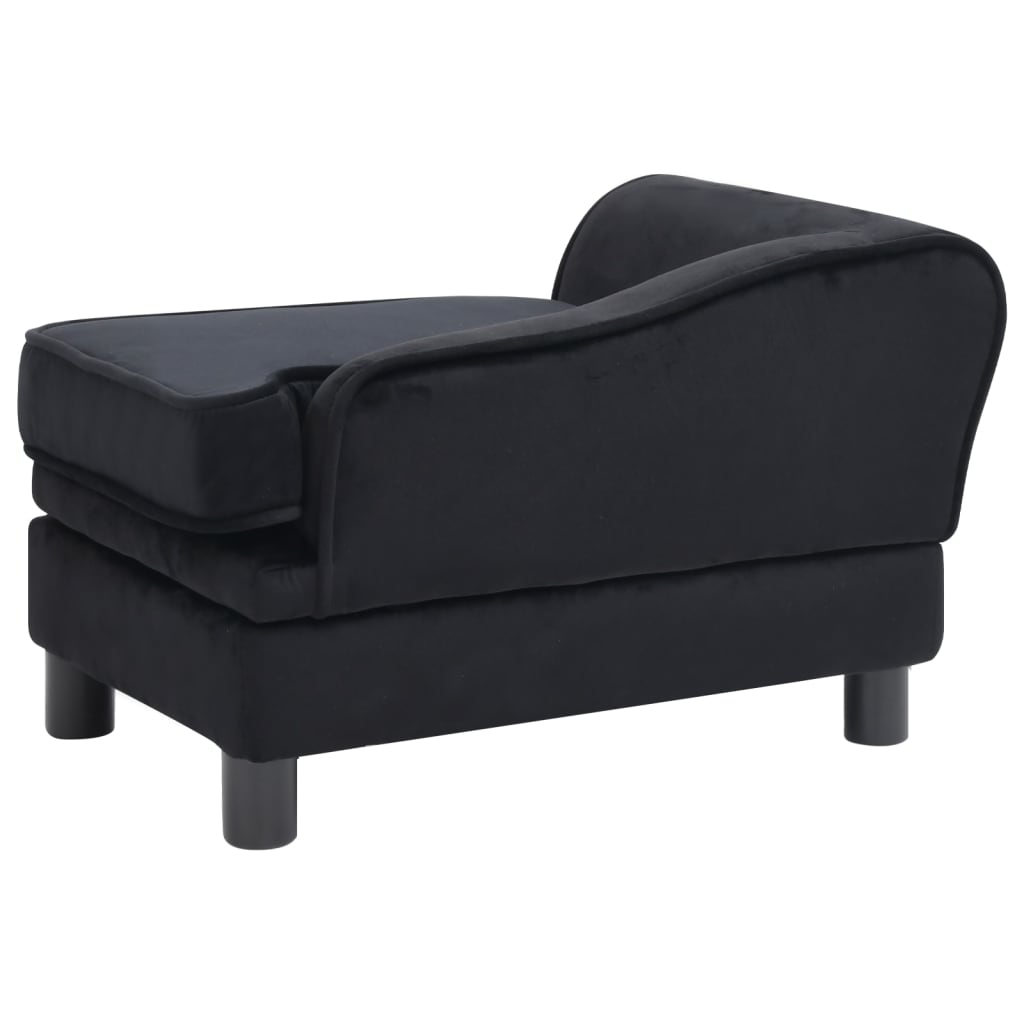 Hundesofa Schwarz 57x34x36 cm Plüsch