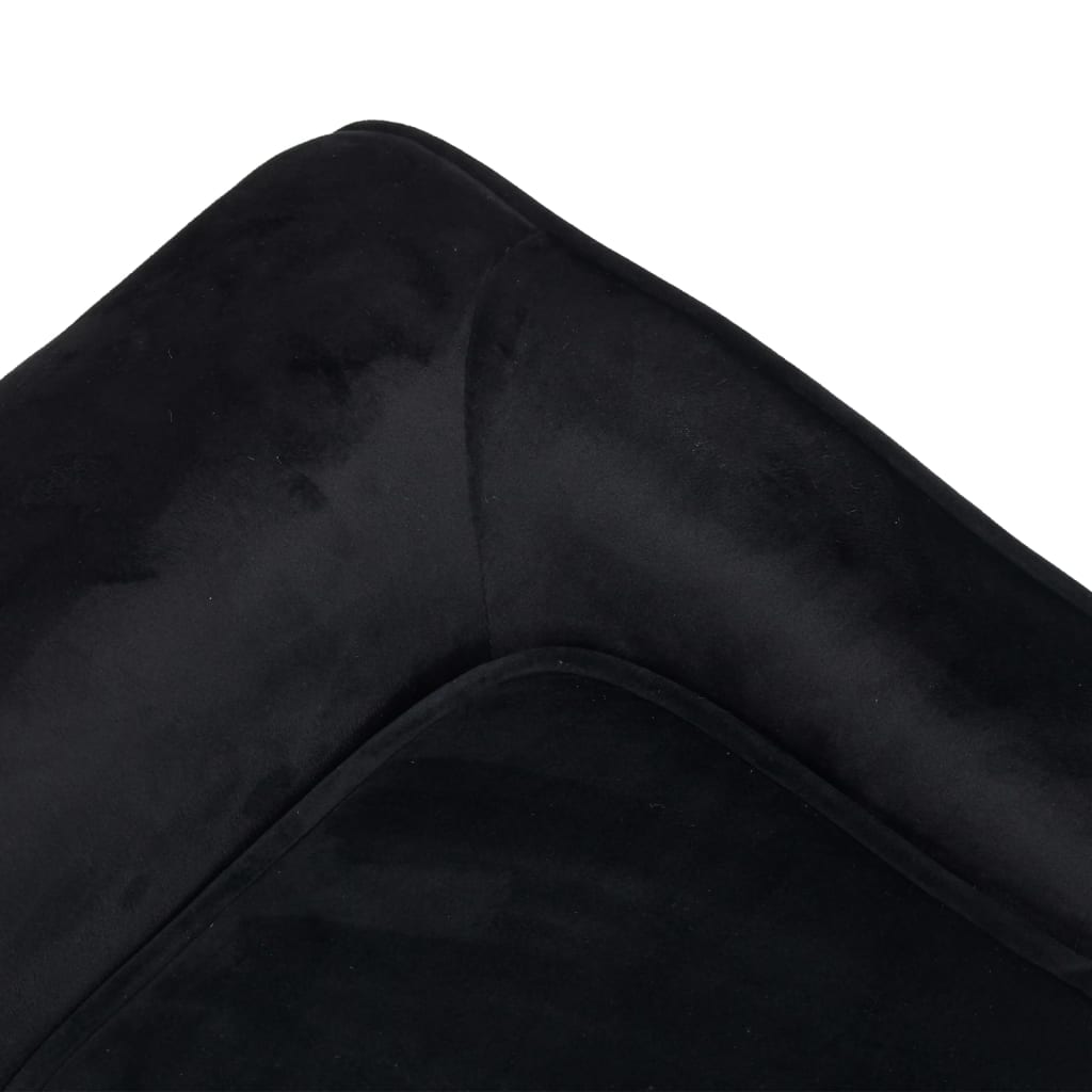 Hundesofa Schwarz 57x34x36 cm Plüsch