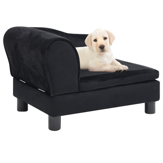 Hundesofa Schwarz 57x34x36 cm Plüsch