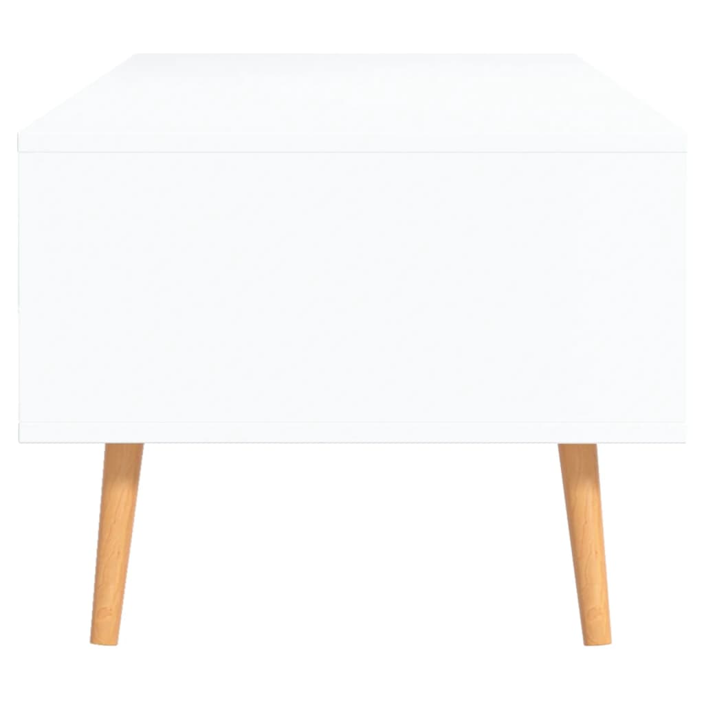 Couchtisch Weiß und Sonoma-Eiche 100x49,5x43 cm Holzwerkstoff