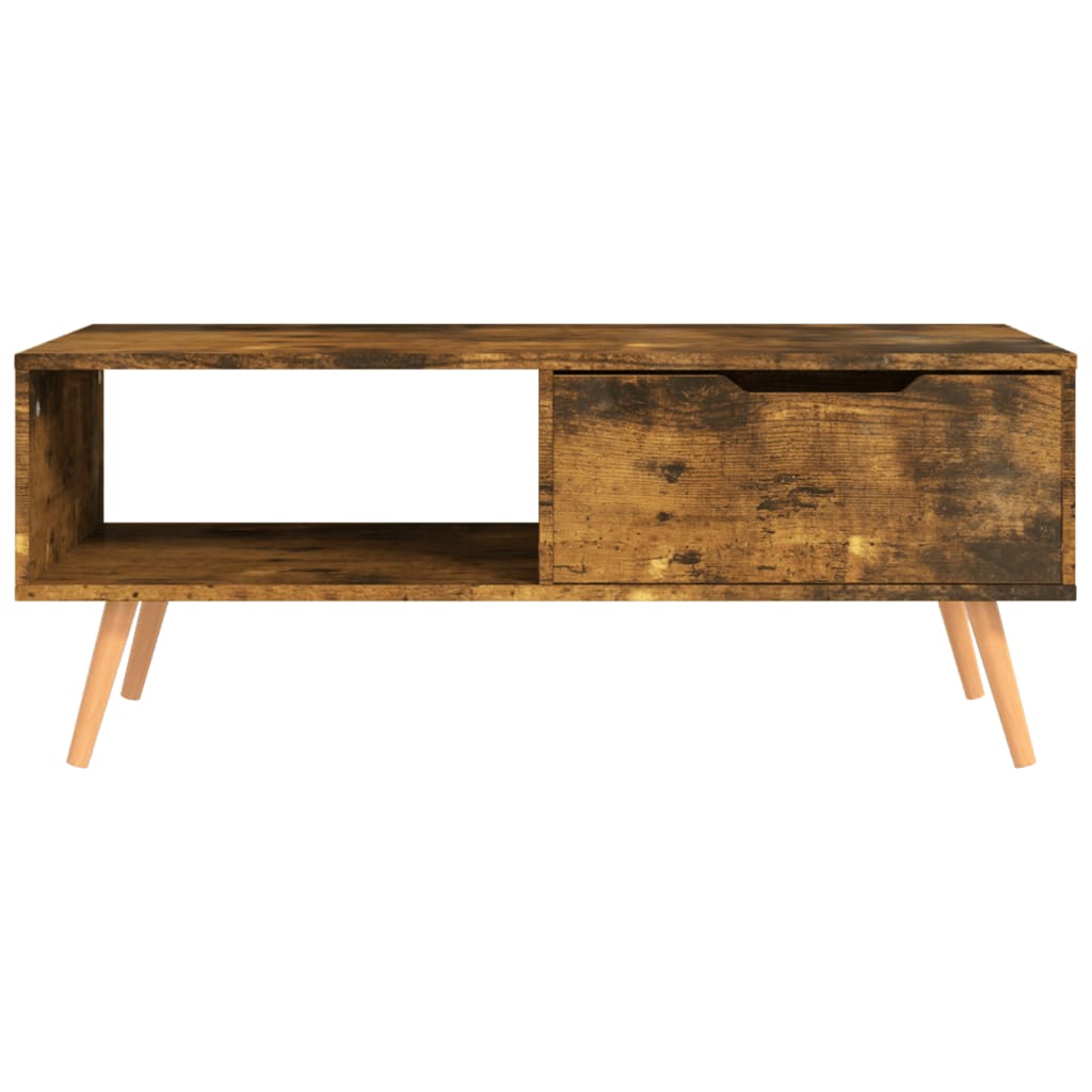 Coffee table smoked oak 100x49.5x43 cm wood material