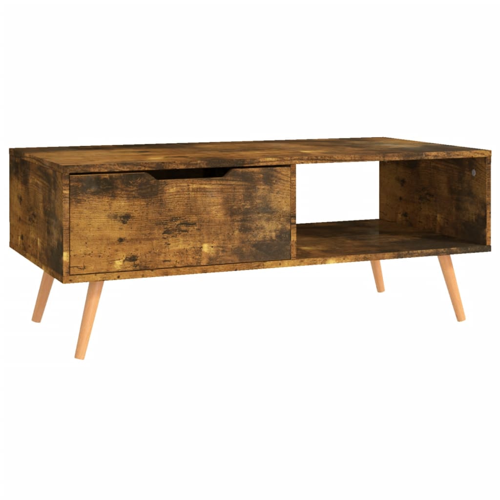 Coffee table smoked oak 100x49.5x43 cm wood material