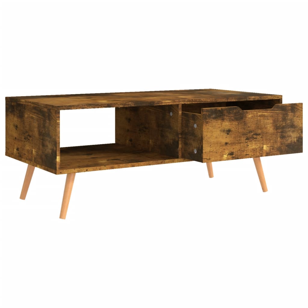 Coffee table smoked oak 100x49.5x43 cm wood material