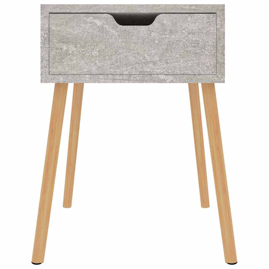 Nachttische 2 Stk. Betongrau 40x40x56 cm Holzwerkstoff