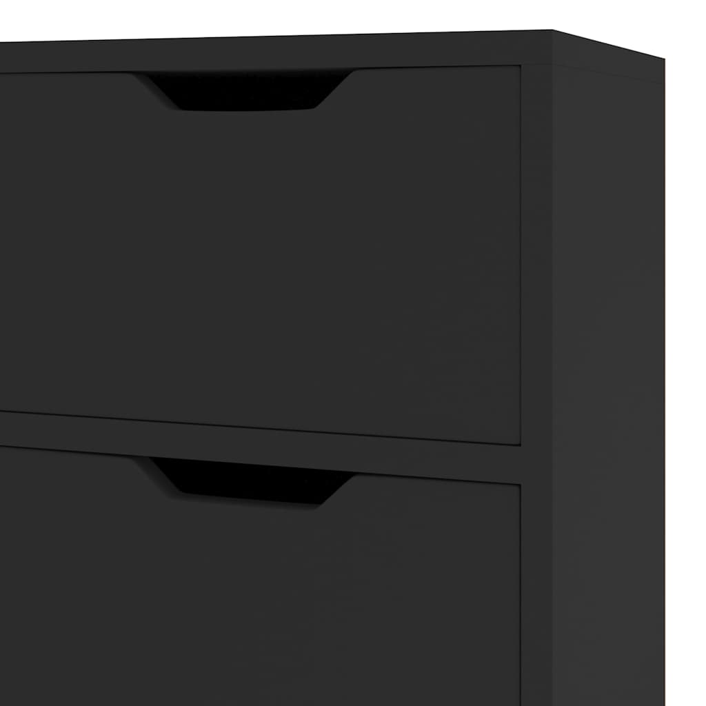 Sideboard Schwarz 90x30x72 cm Holzwerkstoff