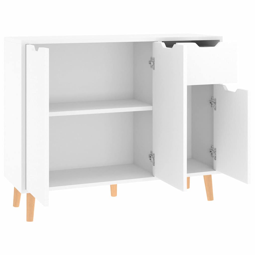 Sideboard Hochglanz-Weiß 90x30x72 cm Holzwerkstoff
