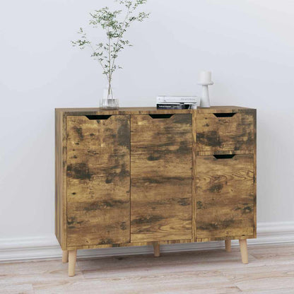 Sideboard Räuchereiche 90x30x72 cm Holzwerkstoff