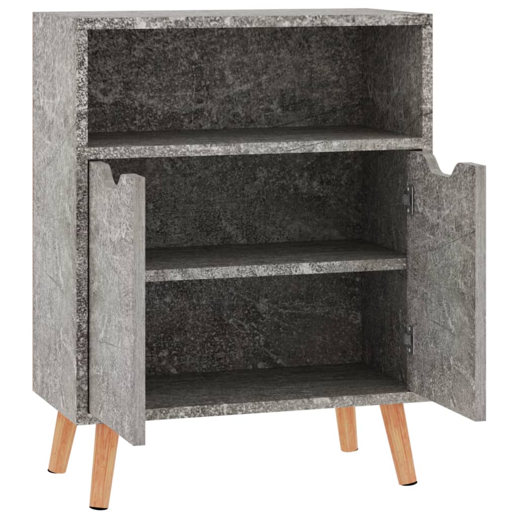 Sideboard Betongrau 60x30x72 cm Holzwerkstoff