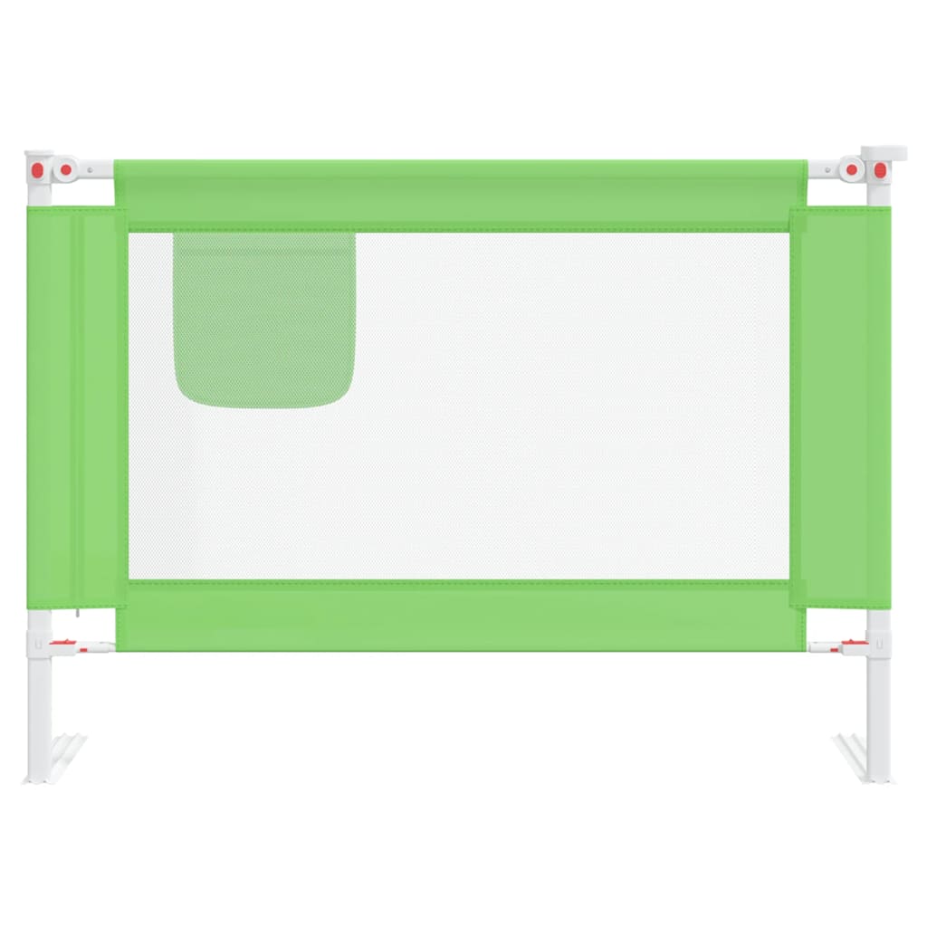 Kleinkind-Bettschutzgitter Grün 90x25 cm Stoff