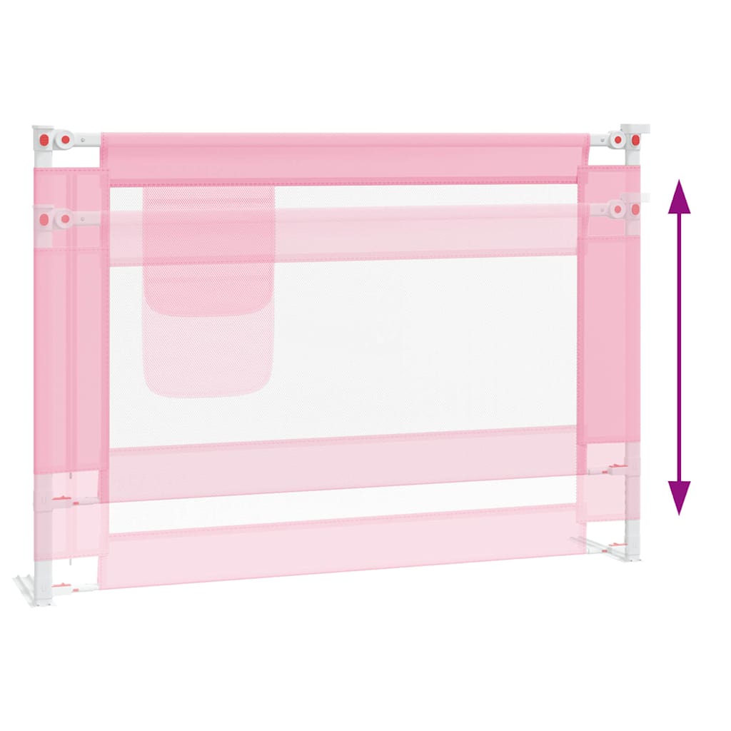 Kleinkind-Bettschutzgitter Rosa 90x25 cm Stoff