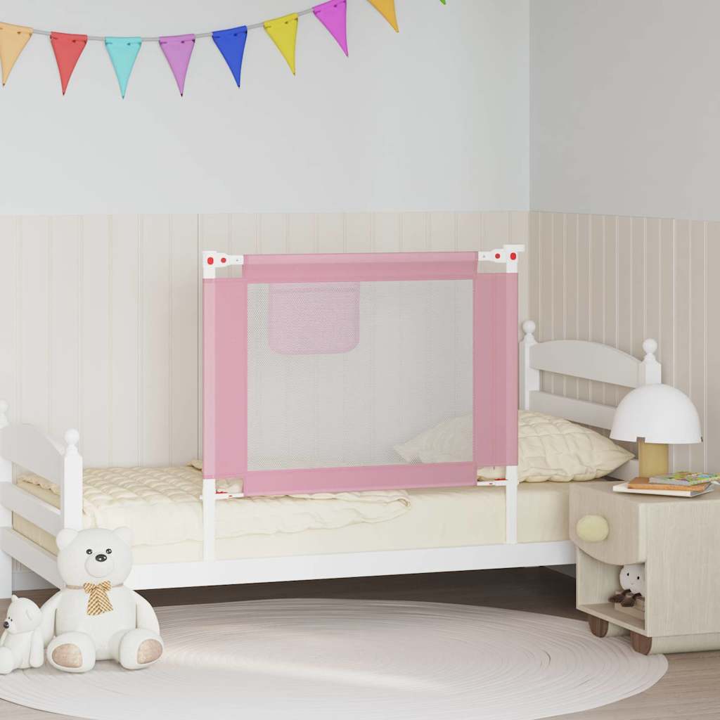 Kleinkind-Bettschutzgitter Rosa 90x25 cm Stoff