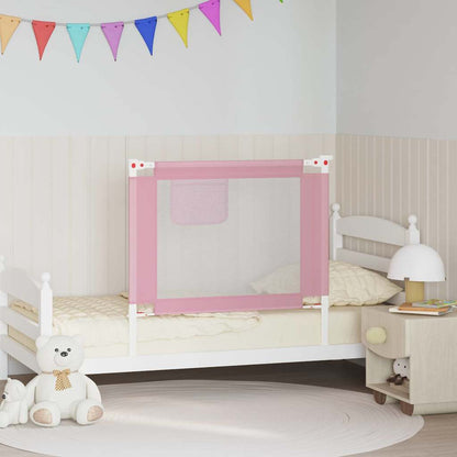 Kleinkind-Bettschutzgitter Rosa 90x25 cm Stoff